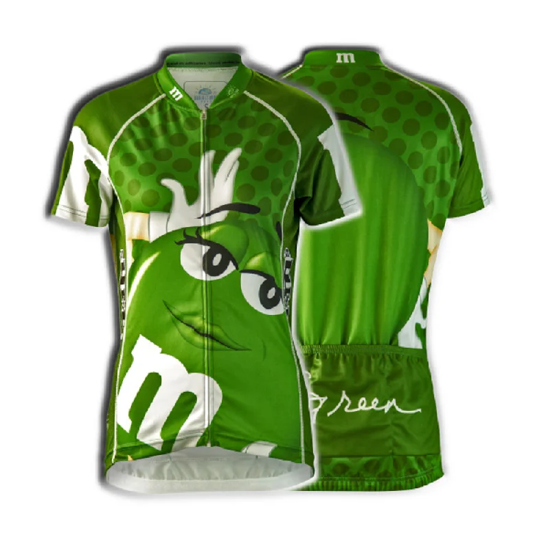 M&M's Signature Women's Cycling Jersey - Green - X-Large - 50% OFF! Boat Neck Jersey Shirt