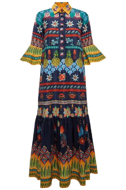 Artemis Dress - Patchwork Occhi Tunics Velvet soft