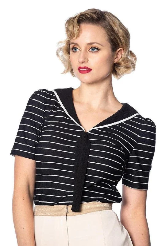 Pier Stripe Jersey Top Stylish Jersey Top