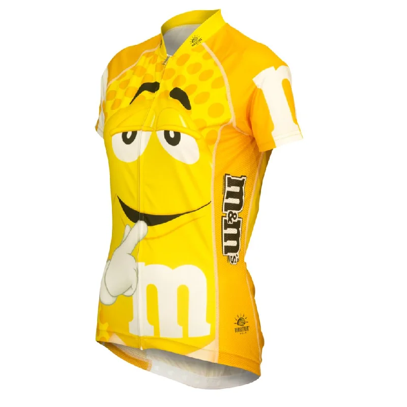 M&M's "Signature" Women's Cycling Jersey - Yellow 2XL - 50% OFF! Asymmetrical Jersey Blouse