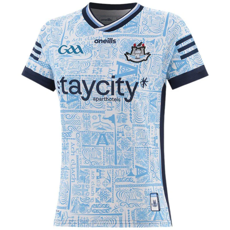 O'Neills Dublin GAA 2025 Womens Fit Alternative Jersey V Neck Jersey Blouse