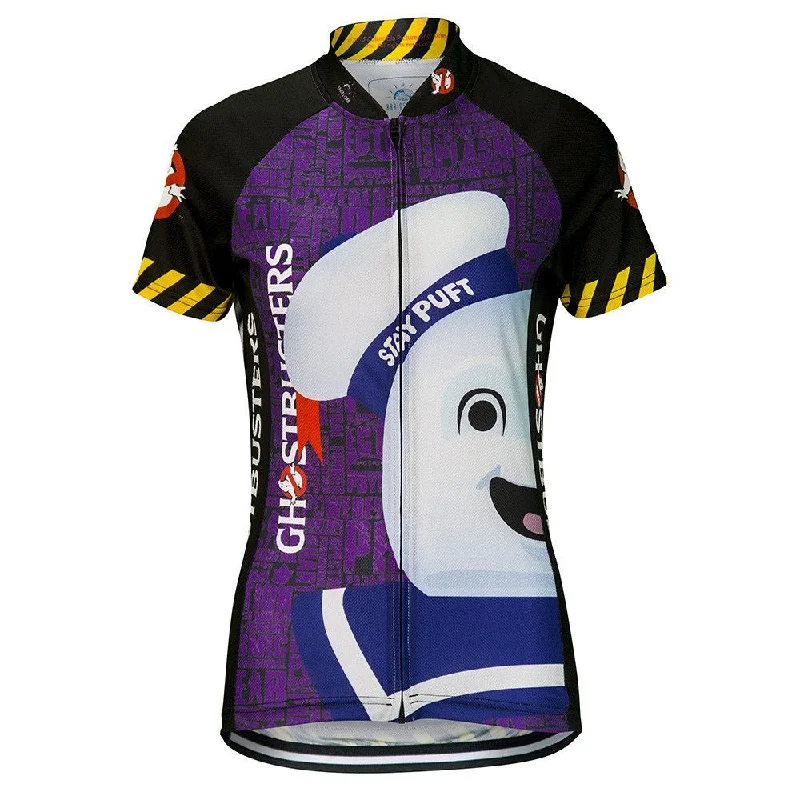 Ghostbusters Stay Puft Women's Cycling Jersey (S, M, L, XL, 2XL) Spring Jersey Blouse