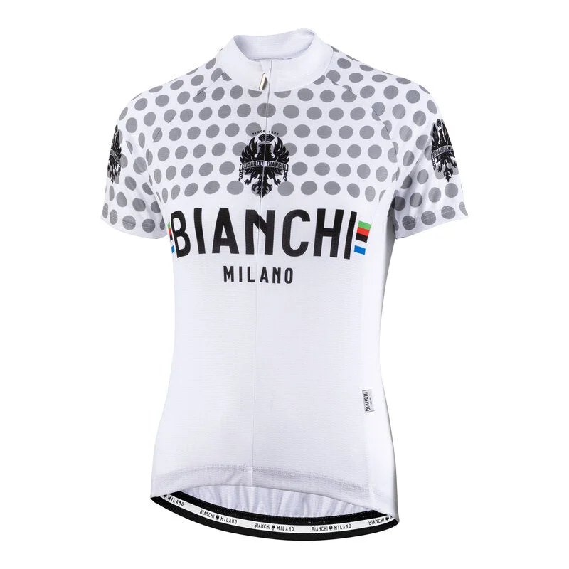 Bianchi Milano Sosio Women's Cycling Jersey (White) Small Royal Blue Jersey Shirt