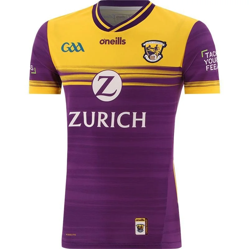 O'Neills Wexford GAA 2024 Home Player Fit Jersey Off Shoulder Jersey Top