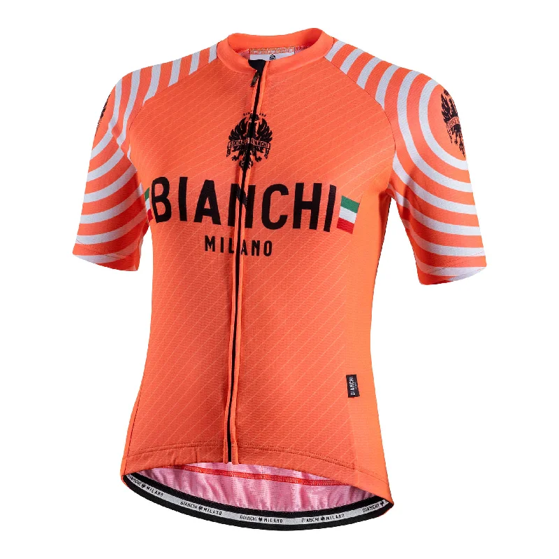 Bianchi Milano Altana Women's Cycling Jersey (Salmon) XS, S, M, L, XL Pastel Jersey Tee