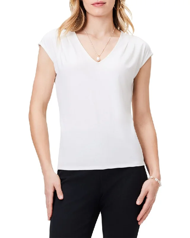 Nic+Zoe Polished Jersey Everyday Layer Geometric Jersey Top