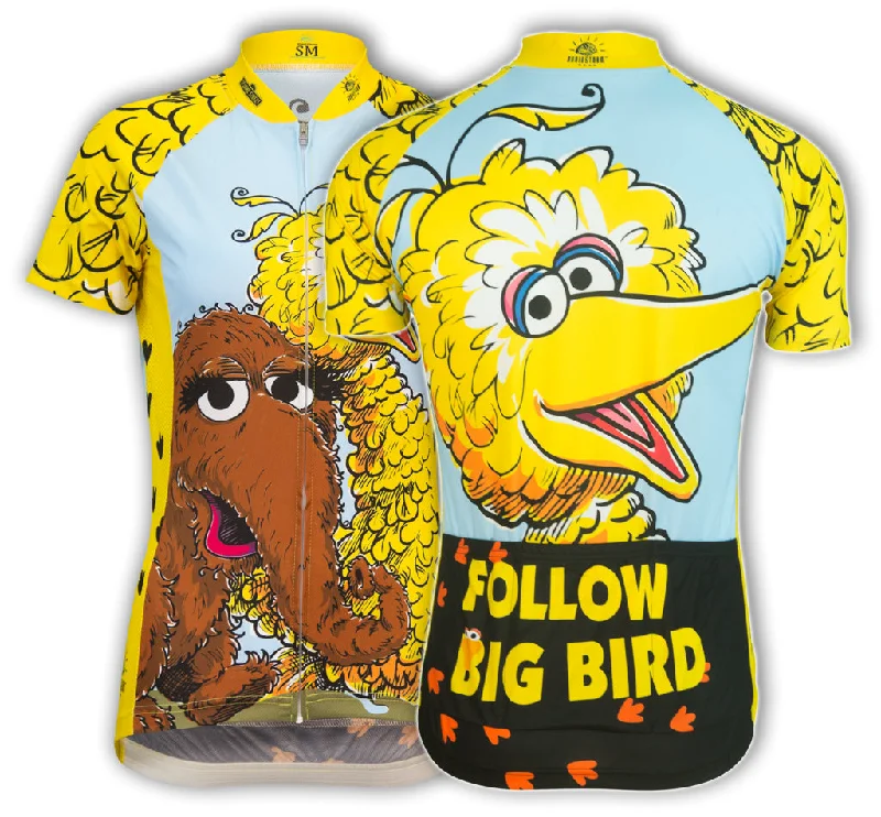 Big Bird & Snuffy Women's Cycling Jersey (S, L, XL) Winter Jersey Top