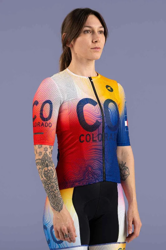 Women's Colorado Contour Summit Aero Mesh Jersey Elegant Jersey Shirt