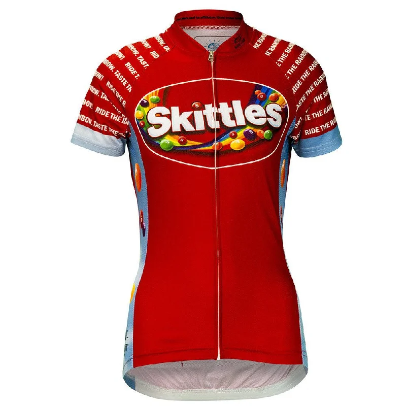 Skittles Ride the Rainbow Women's Cycling Jersey (S, XL, 2XL) Autumn Jersey Shirt