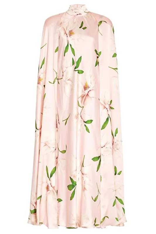 Floral Printed Cape Dress Tunics Floral girly