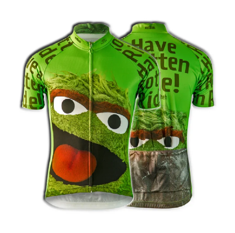 Sesame Street Oscar The Grouch Women's Cycling Jersey (M, L, XL, 2XL) Summer Jersey Tee