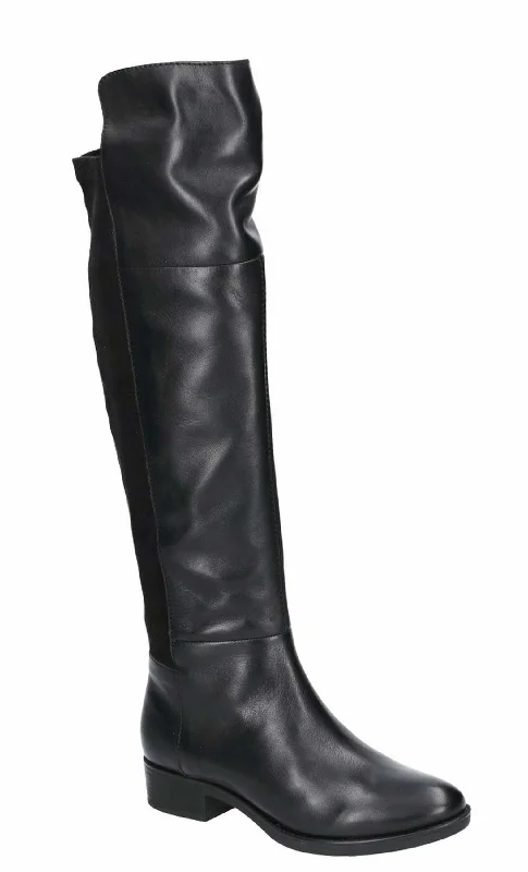 Geox D Felicity G Womens Leather Long Leg Dress Boot D84G1G Tunics Luxurious premium