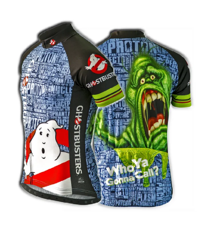 Ghostbusters Slimer Women's Cycling Jersey (L, XL, 2XL) V Neck Jersey Blouse