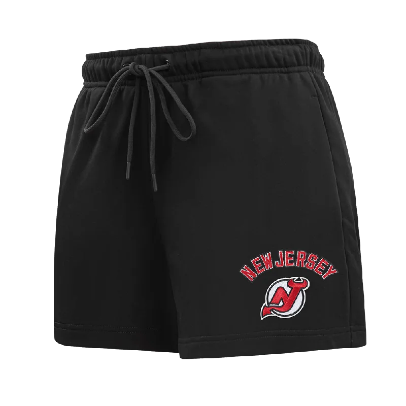 NHL NEW JERSEY DEVILS CLASSIC WOMEN'S FLC SHORT (BLACK) Affordable Jersey Tee