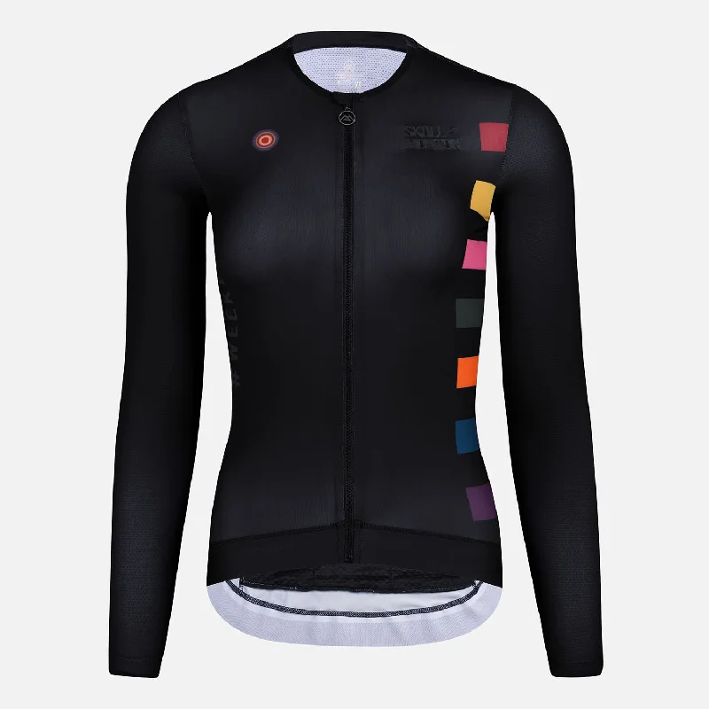 Skull Monton Summer Long Sleeve Cycling Jersey Womens Weekend II Solid Color Jersey Shirt