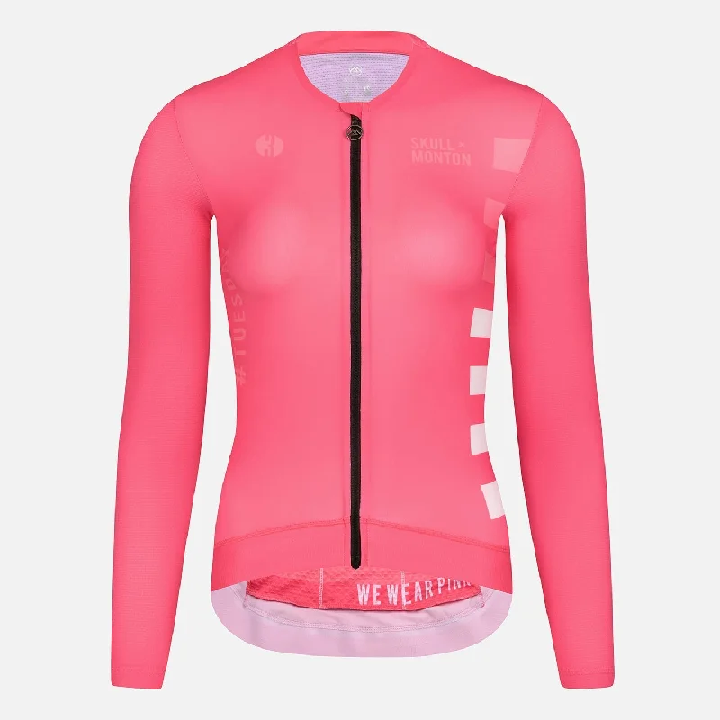 Skull Monton Summer Long Sleeve Cycling Jersey Womens Tuesday II Bright Color Jersey Top