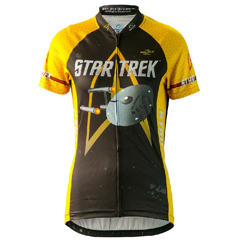 Star Trek Command Gold Women's Cycling Jersey (S, M, L, XL, 2XL) Cotton Jersey Tee