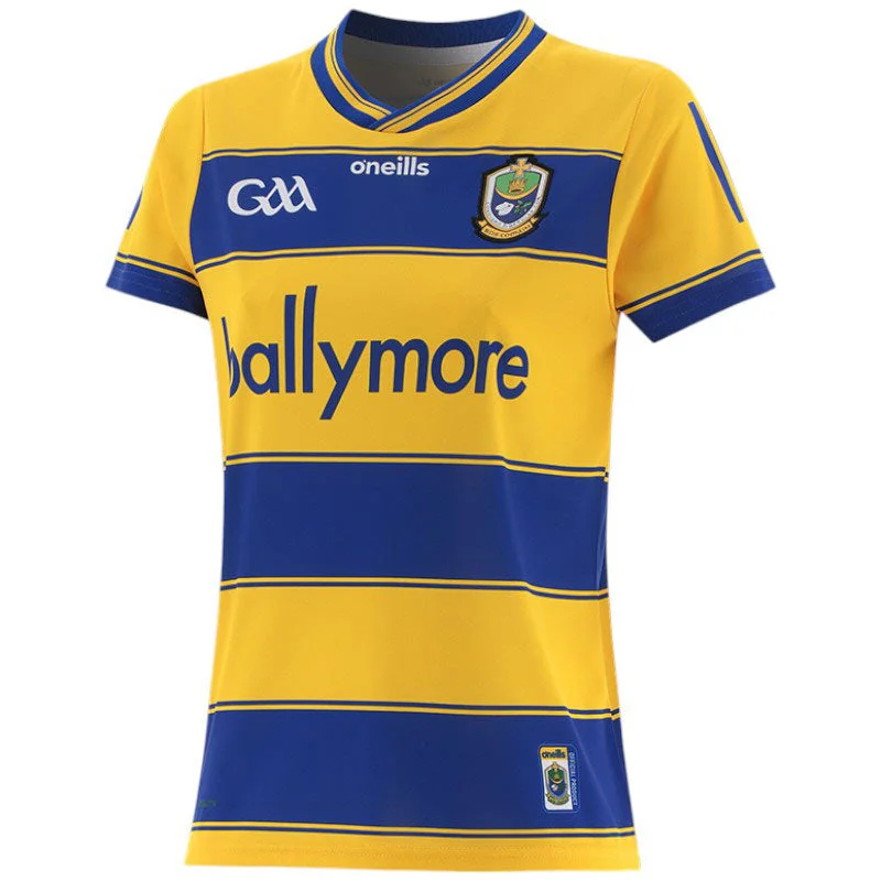 O'Neills Roscommon 2025 Womans Fit Home Jersey Silver Jersey Tee