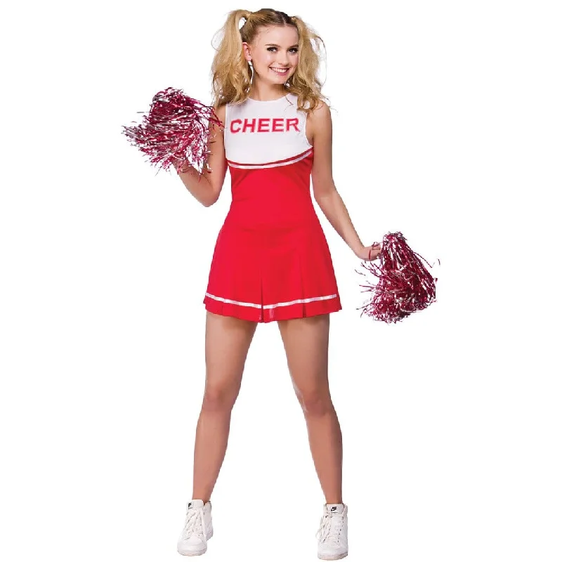 Womens High School Cheerleader Fancy Dress Halloween Costume Halter Neckline Beach