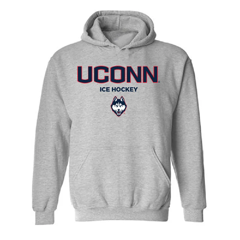 UConn - NCAA Women's Ice Hockey : Jada Habisch - Classic Shersey Hooded Sweatshirt Hoodie with Pastel Soft Subtle