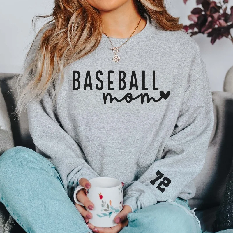 Custom Mom Sports Crew Sweatshirt Hoodie with Double Zipper Versatile Adjustable