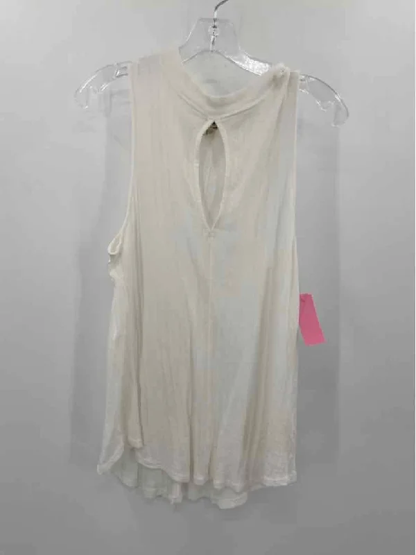 Pre-Owned Free People White Size Medium Tank Top sleep tank top