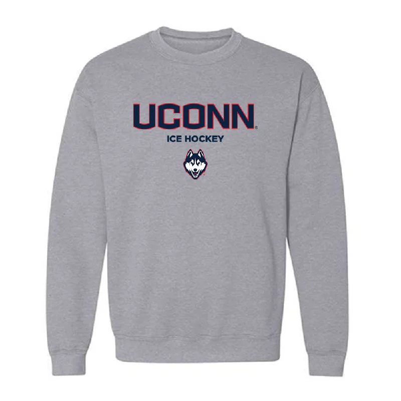 UConn - NCAA Women's Ice Hockey : Brianna Ware - Classic Shersey Crewneck Sweatshirt Hoodie with Applique Textured Unique