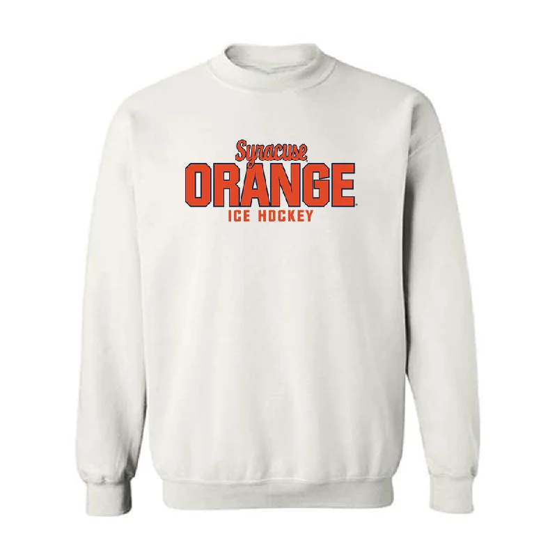 Syracuse - NCAA Women's Ice Hockey : Laura Leitner - Classic Shersey Crewneck Sweatshirt Hoodie with Lace Feminine Delicate