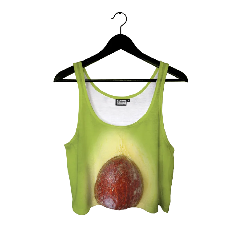 Avocado Crop Top Anti-Shrink Durable Soft