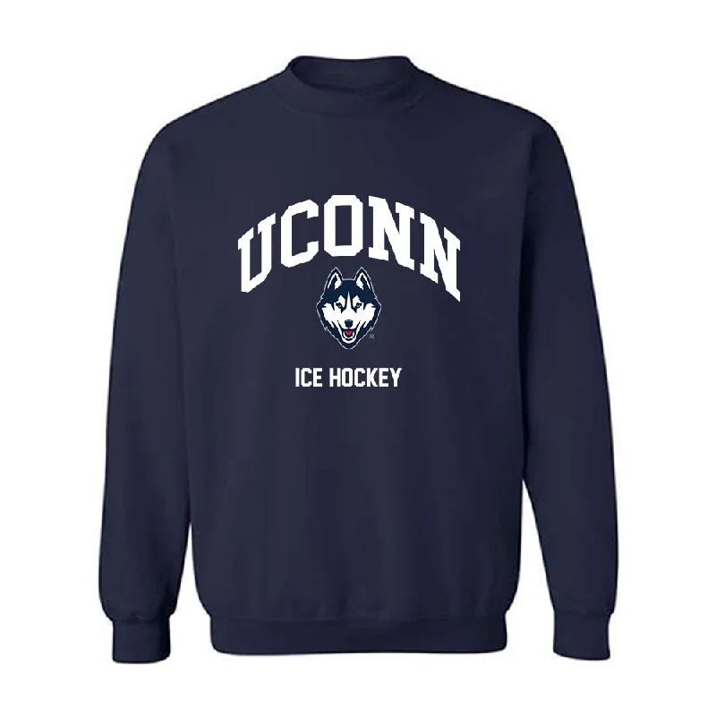 UConn - NCAA Women's Ice Hockey : Brianna Ware - Classic Shersey Crewneck Sweatshirt Hoodie with Stripes Bold Sporty