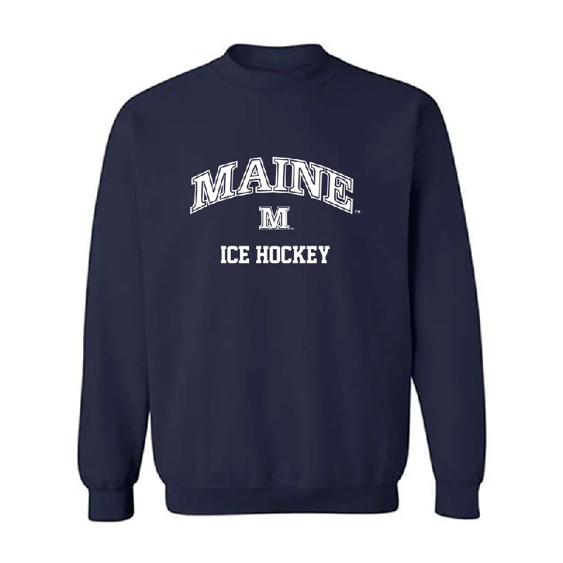 Maine - NCAA Women's Ice Hockey : Gracie Hanson - Classic Shersey Crewneck Sweatshirt Hoodie with Earth Tones Natural Calm