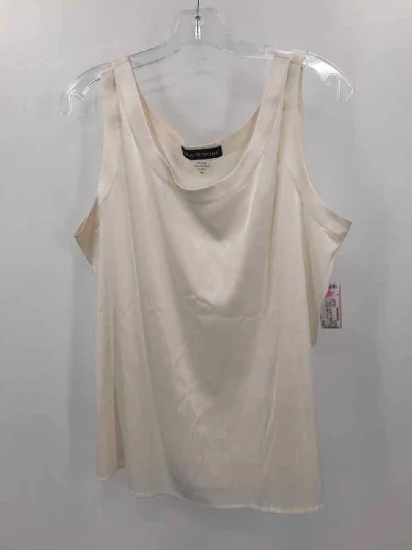 Pre-Owned Transitions Ivory Size XL Tank Top scoop neck tank