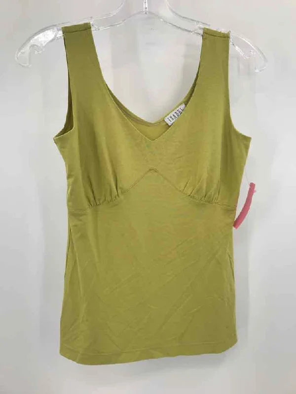 Pre-Owned Isabel Green Size Small Tank Top print tank top