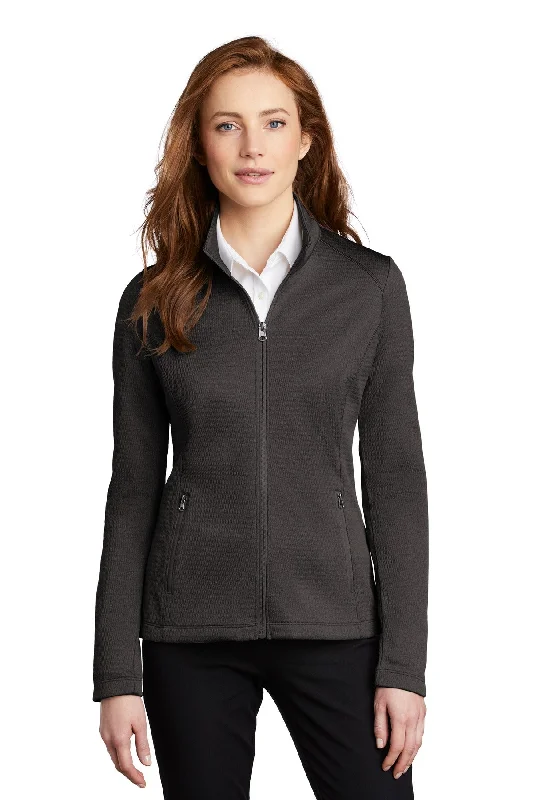 Port Authority Women's Diamond Heather Fleece Full-Zip Jacket Lace Jacket Ribbed Jacket Sequined Jacket