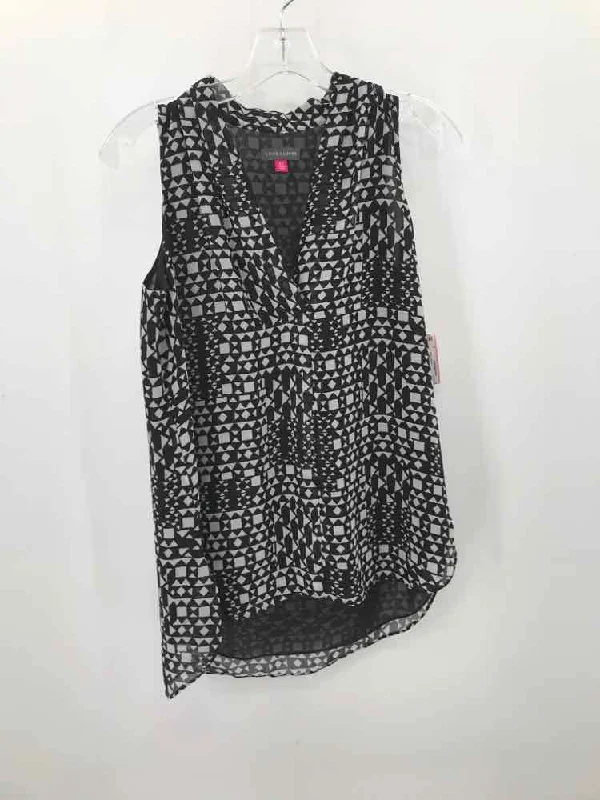 Pre-Owned Vince Camuto Black Size XS Tank Top baby blue tank