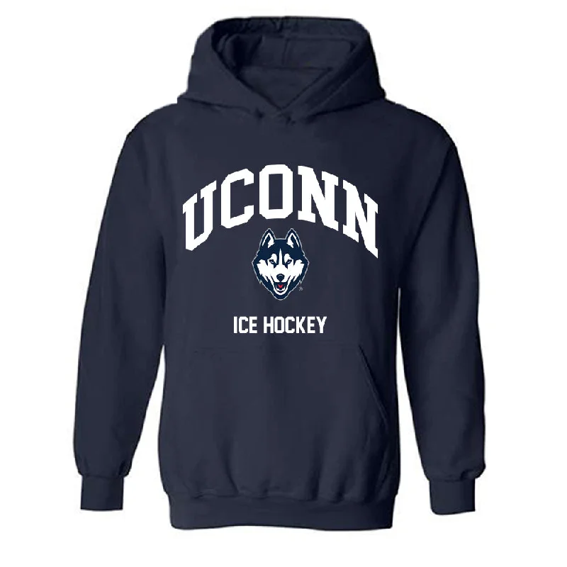 UConn - NCAA Women's Ice Hockey : Brianna Ware - Classic Shersey Hooded Sweatshirt Hoodie with Rhinestones Sparkly Elegant