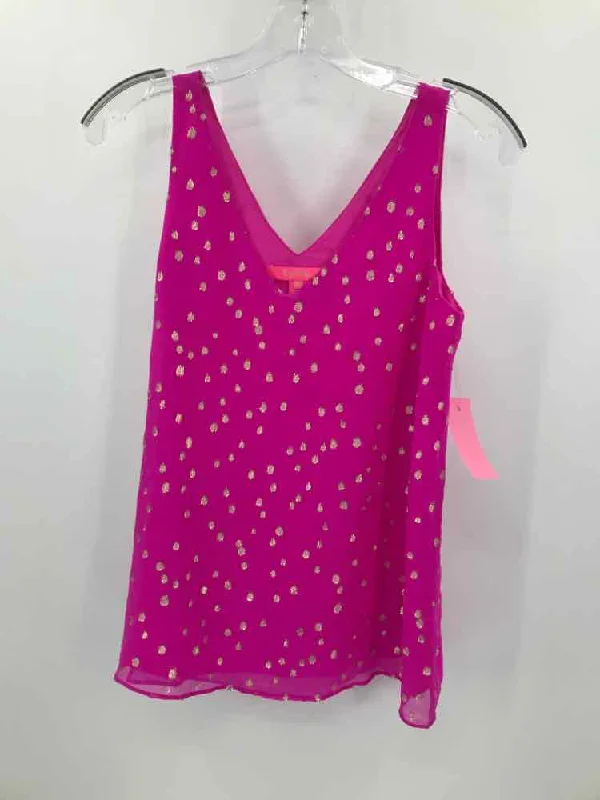 Pre-Owned Lilly Pulitzer Pink Size XXS Tank Top workout tank top