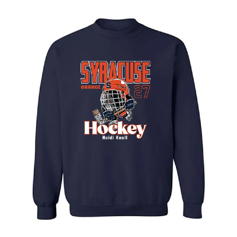 Syracuse - NCAA Women's Ice Hockey : Heidi Knoll - Fashion Shersey Crewneck Sweatshirt Hooded Sweatshirt Casual Wear Street Style