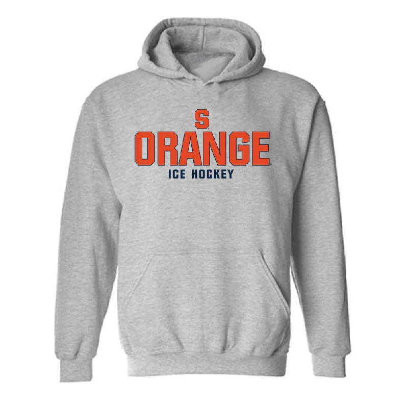 Syracuse - NCAA Women's Ice Hockey : Heidi Knoll - Classic Shersey Hooded Sweatshirt Hoodie with Slit Hem Functional Movement