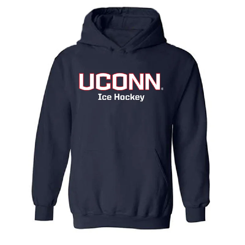 UConn - NCAA Women's Ice Hockey : Meghane Duchesne Chalifoux - Classic Shersey Hooded Sweatshirt Hoodie with Camouflage Military Edgy