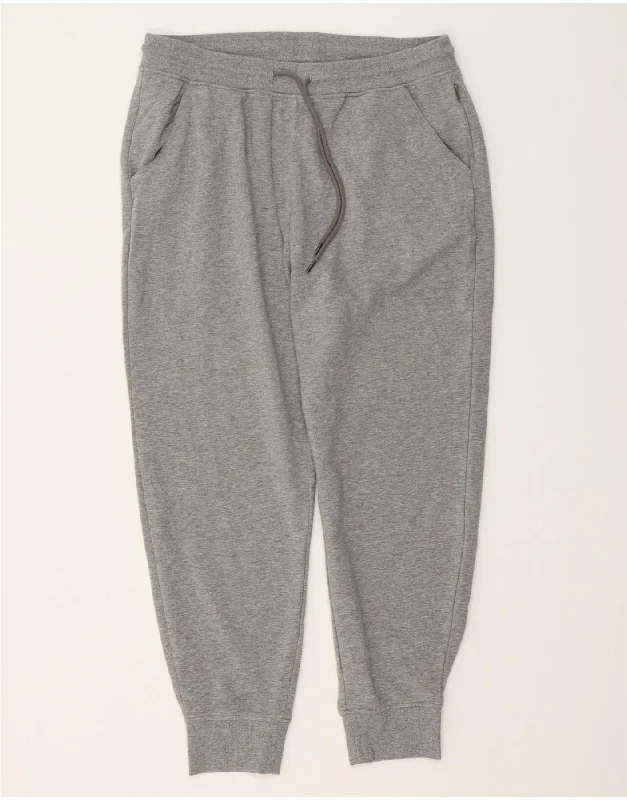 EDDIE BAUER Womens Tracksuit Trousers Joggers UK 14 Medium  Grey Cotton Trousers Velvet Soft