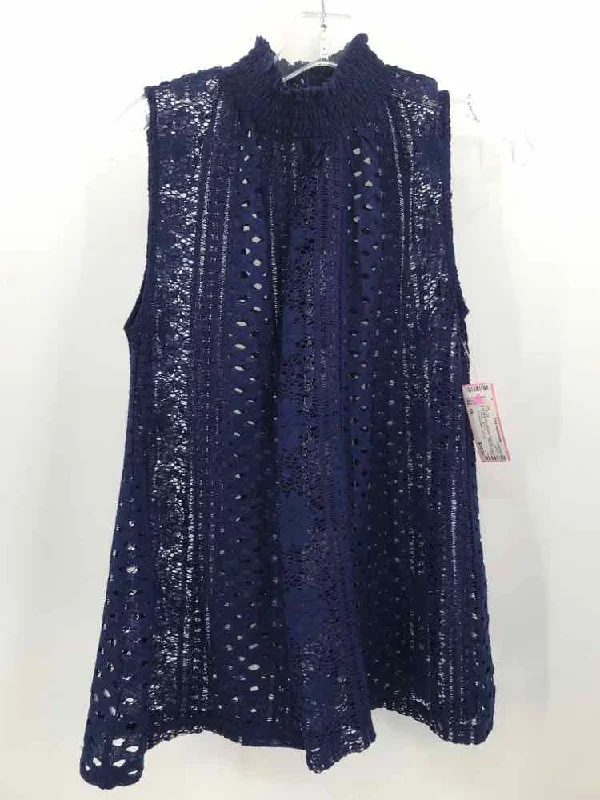 Pre-Owned Loft Blue Size XS Lace Tank Top boho tank top