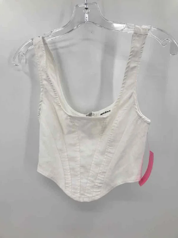 Pre-Owned Superdown White Size XS Cropped Tank Top mint tank top