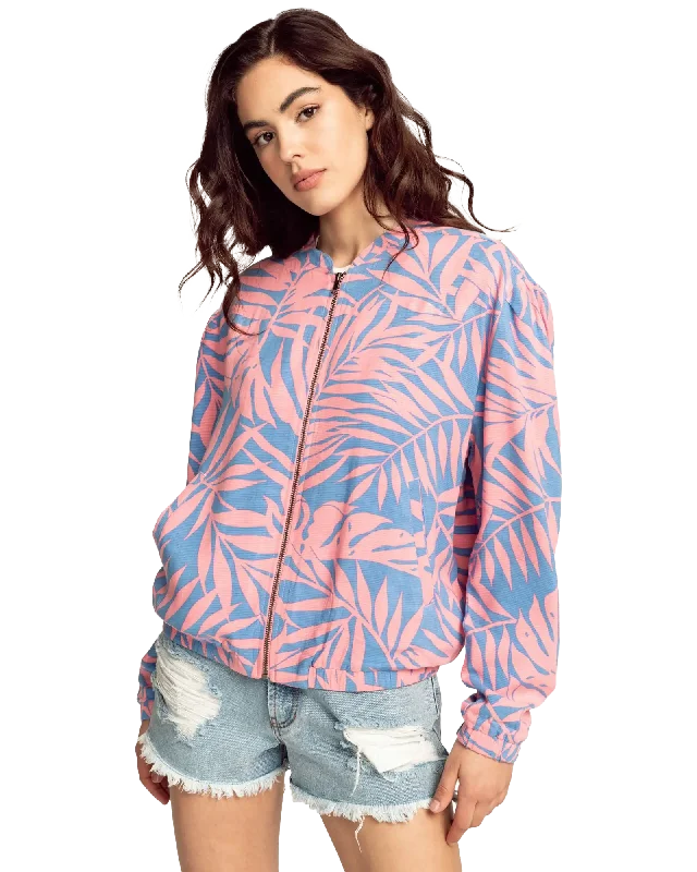 Summer Evening Jacket in Pink Sunset Zippered Jacket Buttoned Jacket Snapped Jacket