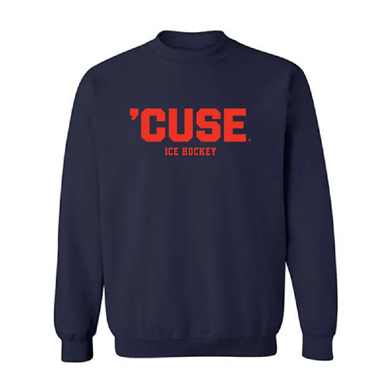 Syracuse - NCAA Women's Ice Hockey : Jocelyn Fiala - Crewneck Sweatshirt Hoodie with Stripes Bold Sporty