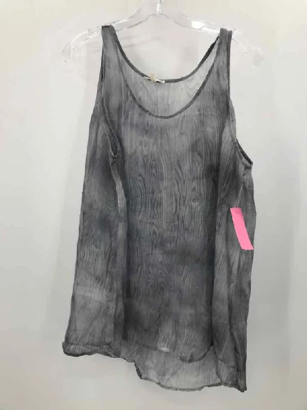 Pre-Owned Eileen Fisher Grey Size XL Tank Top soft pink tank