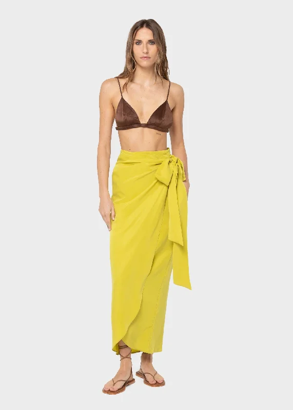 Citron Serengeti Wrap Skirt chiffon skirt delicate