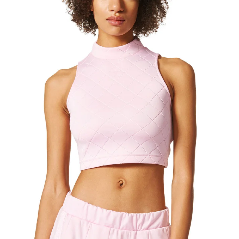 Adidas Originals Diamond Embossed Women's Tank Top Wonder Pink relaxed fit tank