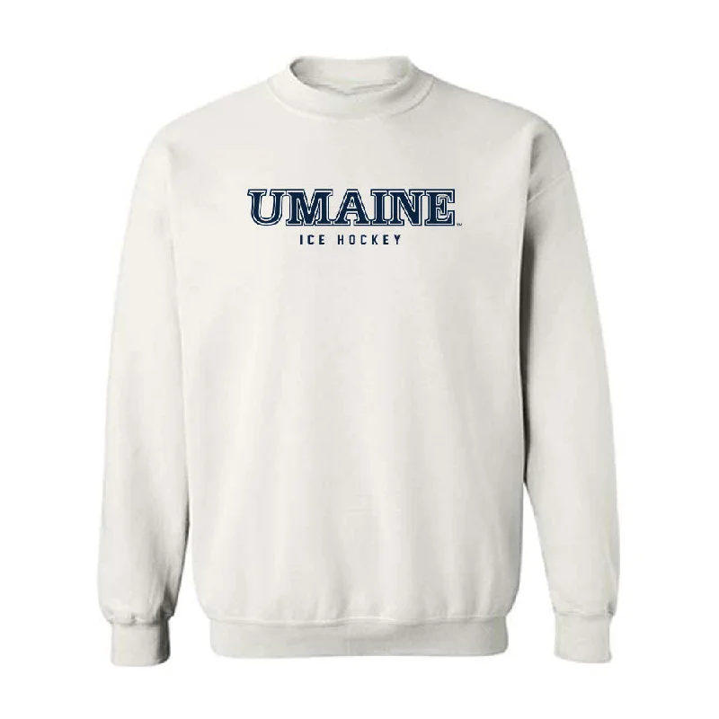 Maine - NCAA Women's Ice Hockey : Jaidyn Britt - Classic Fashion Shersey Crewneck Sweatshirt Hoodie with Rolled Sleeves Casual Relaxed