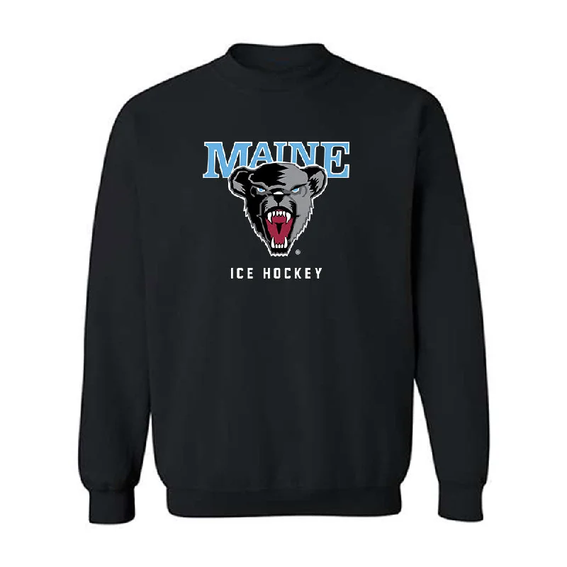 Maine - NCAA Women's Ice Hockey : Lily Fetch - Classic Fashion Shersey Crewneck Sweatshirt Hoodie with Back Slit Movement Comfort